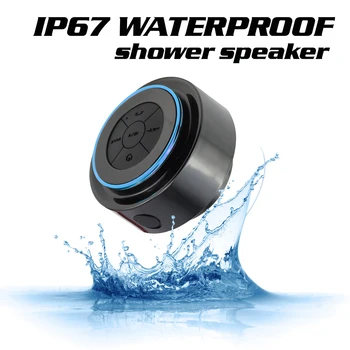 Atsparus vandeniui Portable Bluetooth Speaker Belaidžius Garsiakalbius Muzika žemų dažnių garsiakalbis Nešiojamas Garsiakalbis Mini Dušo Garsiakalbis lauko Boombox