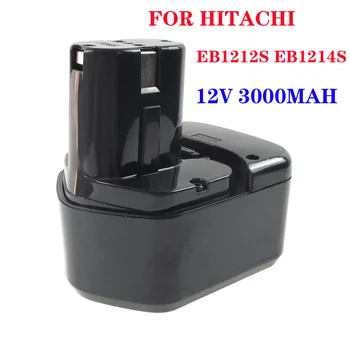 Aukštos Kokybės 3000mAh/2000MAH 12V 3.0 Ah/2.0 AH Baterijos Hitachi EB1214S 12V EB1220BL EB1212S WR12DMR CD4D DH15DV C5D