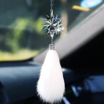 Automobilių Ornamentu Kristalų Snaigės Papuošalai Lady Papuošalai Galinio Vaizdo Veidrodis Pakabukas Siekiant Užtikrinti Saugumą, Pakabukas