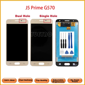 Bandymo LCD Samsung Galaxy J5 Premjero J5P G570 G570F G570Y LCD Ekranas Jutiklinis Ekranas skaitmeninis keitiklis Surinkimo Įrankiu
