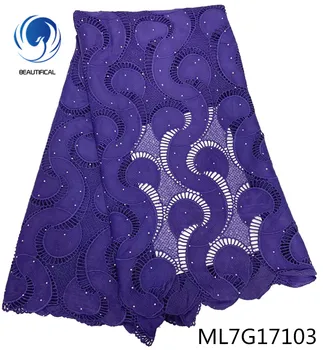 BEAUTIFICAL laido nėrinių afrikos akmenys siuvinėjimo afrikos guipure audinio siuvimo nėrinių suknelė už 2020 ML7G171