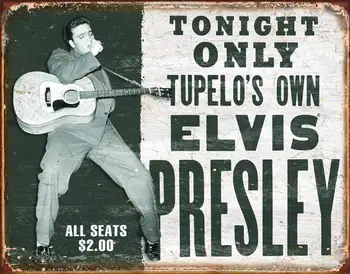 Beviltiška Įmonių Elvis Presley, - Savo Alavo Pasirašyti Metalo Dažymo Indas Ženklas, Sienų Dekoras Valdybos Retro Pub & Bar Alavo Plakatas