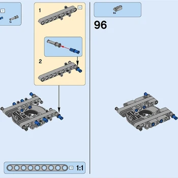 Blokai BulkTechnic Dalys 2vnt RATAS, Z60 suderinamas su lego vaikams berniukams, žaislų NOC6109283