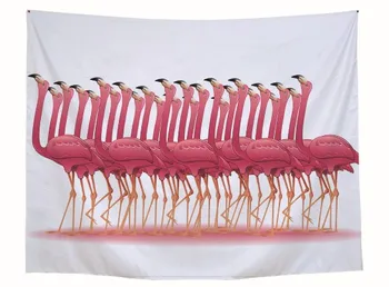 CAMMITEVER Sienos Kabo Gobelenas Flamingas Spausdinti Staltiesė Iškylą, Mat Flamingo Paplūdimio Rankšluostį Kelionės Trinkelėmis 150*130 cm/150*200 cm