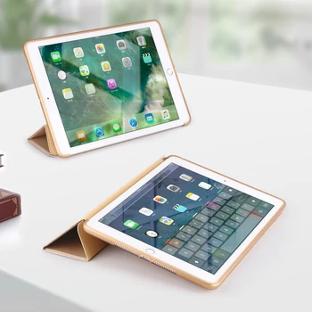 Case for iPad Mini 2 3 1 PU Odos Ultra Plonas Smart Cover iPad 4 Atveju Minkštas silikoninis galinio dangtelio 