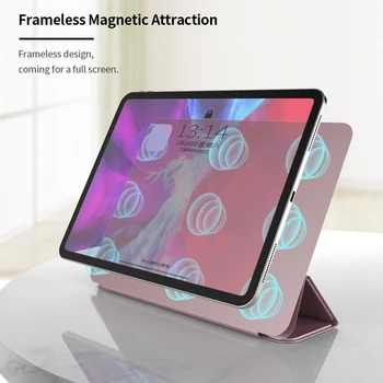 Case For iPad Pro 11 2018 2020 2nd Gen Magnetinio Ultra Plonas Pu Odos Smart Cover iPad Pro 12 9 2020 M., 4 Oro 2020 Tablet Atveju