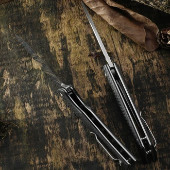 CH originali originalus VG10 sulankstomas peilis anglies pluošto rankena rutulinis guolis kišenėje kempingas savigynos gelbėjimo pėsčiomis, medžioklės įrankis