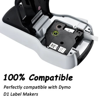 Cidy 5vnt 45803 Suderinama Dymo Labelmanager D1 19mm Juoda Balta Dymo Maker 45808 Etiketės, Juostos, Kasetės DYMO LM160 LM280