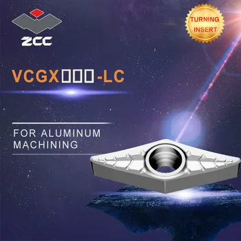 CNC tekinimo įdėklai 10vnt/daug VCGX-LC tekinimo įdėklai iš ketaus, plieno, nerūdijančio plieno apdaila