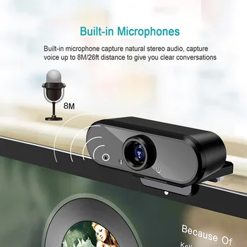 COFORCARE 1080P HD Webcam USB PC HD Kamera, Dvigubas Mikrofonas MIC už 