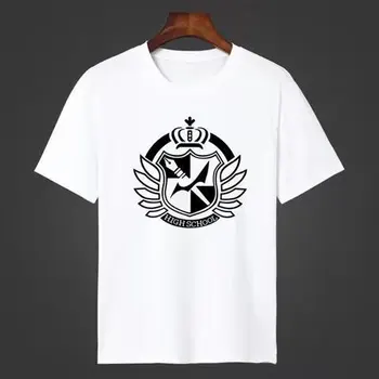Danganronpa Komaeda Nagito T-shirt Cosplay Kostiumų Dangan Ronpa Monokuma Balti trumpomis Rankovėmis Marškinėliai Kasdien Atsitiktinis Marškinėlius
