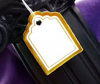 De Bijoux Didmeninė 2500pcs 23*18mm Aukso Spalvos Etiketė String Kaklaraištis Kaina Ekranas Žymas,Papuošalai Ekranas