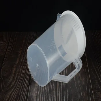 Didelės talpos 5000ml matavimo plastiko matavimo puodelis su dangteliu, su plastiko šalto virdulys sulčių ąsotis 3