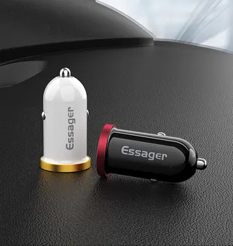 Essager Greitai Įkrauti 4.0 3.0 USB Automobilinis Įkroviklis iPhone 