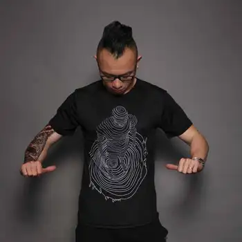 Europos stilius, asmenybės kūrybos spausdinimas mados trumpomis rankovėmis t-shirt Vasaros 2018 m., minkštas kvėpuojantis kokybės marškinėliai vyrams, S-6XL