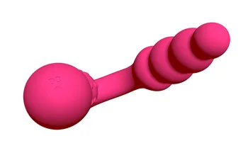 FAAK U Formos dvigubo galvos purtymas vibratorius silikono granulių butt plug pora sekso žaislai vyrų prostatos massager clit skatinti