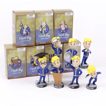 Fallout Vault Boy Bobble Head PVC Veiksmų Skaičius, Kolekcines, Modelis Žaislas Brinquedos 7 Stilius