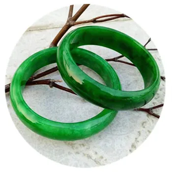 Gamtos originali žadeitas bangle moterų nekilnojamojo jade apyrankę jade dovana originali jade green jade bangle vidinis skersmuo 54-68