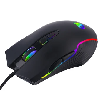 GINWFEIY Prekės High-end optinis professional gaming pele su 7 ryškių spalvų LED apšvietimu ir ergonomikos dizaino LOL CS PUBG