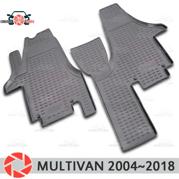 Grindų kilimėliai Volkswagen Multivan 2004~2018 kilimėlių ne slydimo poliuretano purvo apsaugos, vidaus reikalų automobilių optikos reikmenys