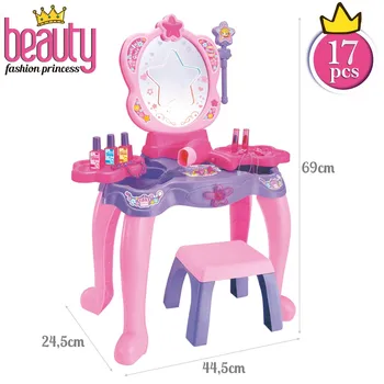 Grožio Centras, vaikų tualetinis staliukas su Grožio, Mados Princesė Priedai