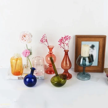 Gėlių Vazos, Stalo Apdailos Kambarį Stiklo Vaza Fleur Gėlių Išdėstymas Gėlių, Džiovintų Gėlių Vaza Mariage