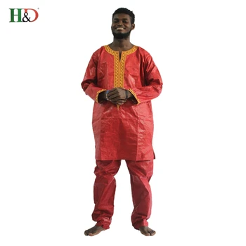 H&D afrikos drabužiai vyrams dashiki audinio kostiumai mens heidi bazin riche drabužių afrikos suknelės vyrų vyrų topai marškinėliai kelnės rinkinys 2 vnt.