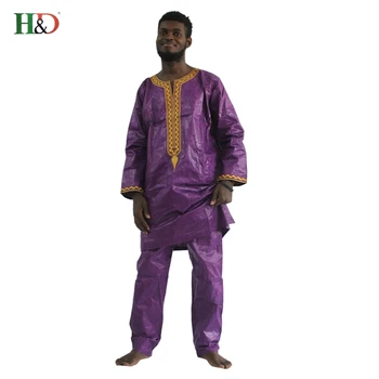 H&D afrikos drabužiai vyrams dashiki audinio kostiumai mens heidi bazin riche drabužių afrikos suknelės vyrų vyrų topai marškinėliai kelnės rinkinys 2 vnt.
