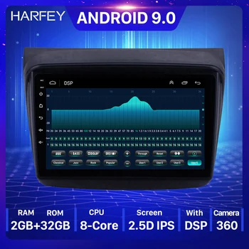 Harfey 2din 9inch Android 9.0 automobilių GPS Radijo 