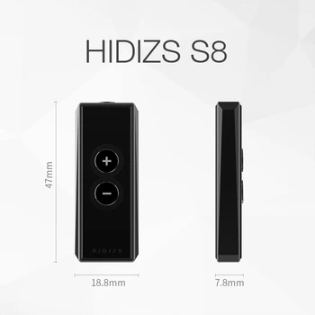 Hidizs S8 CS43131 Chip Mini HiFi Dekodavimo Stiprintuvo USB DAC PCM 32bit/384kHz iOS/Android/VNT Žaibo/Tipas-C