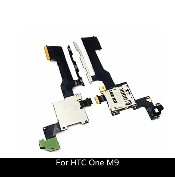 HTC Viena M9 Power On OFF garso Mygtuką Perjungti Flex Kabelis Su SD Kortelę