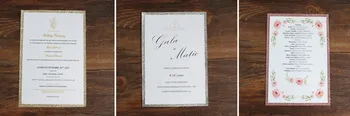 Individualų kvietimą kortelės spausdinimo vestuves kvietimą šablonai asmeninį dizainą, 50pcs