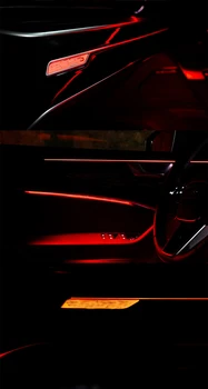 Interjero Atmosferą Šviesos Audi A6L C8 2019 LED dienos šviesos durų šviesos Kojoms šviesos originalus MMI valdymo
