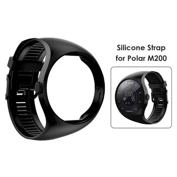 Išmaniųjų Laikrodžių Juosta, Silikono Dirželis Sporto Juostos Polar M200 Smartwatch Pakeitimo Apyrankė Balta/Juoda/Raudona/Lime/Sky Blue