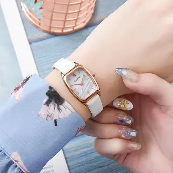 Išskirtinį mažų paprastų moterų suknelė laikrodžiai retro odos moteriška laikrodžio Top brand moterų mados mini dizaino laikrodžiai laikrodis