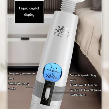Japonija Magic wand Vibratorius LCD ekranas bendable galvos g-spot klitorio stimuliatorius silikono vibratorius suaugusiųjų sekso žaislai moteris masažas