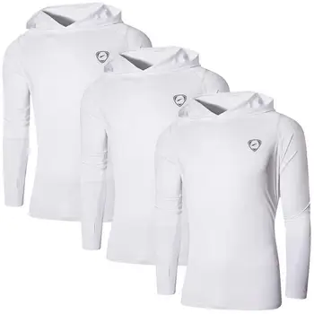 Jeansian 3 Pack Vyrų UPF 50+ UV Apsauga nuo Saulės, Lauko Long Sleeve Tee Marškinėliai Marškinėlius (T-Shirt Paplūdimio Vasaros LA271 PackB