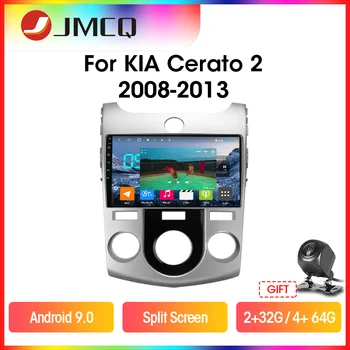 JMCQ Android 9.0 už Kia Cerato 2 TD 2008-2013 m. Automobilio Radijo Multimidia Vaizdo Grotuvas, 2 din T9 4G+64G RDS DSP Padalinti Ekraną Galvos Vienetas