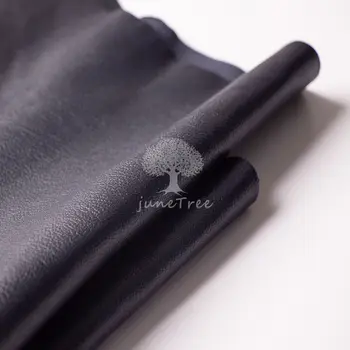 Junetree daržoves. rauginti ožkos odos natūralios odos odos amatų batų, drabužių maišą storio 1.0-1.3 mm, juoda