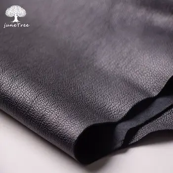Junetree daržoves. rauginti ožkos odos natūralios odos odos amatų batų, drabužių maišą storio 1.0-1.3 mm, juoda