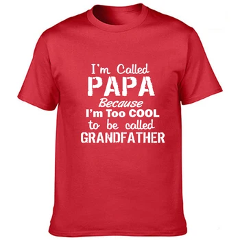 Juokinga Papa Marškinėliai aš Vadinamas Papa, Nes esu Per daug Kietas, Kad būtų Vadinamas Senelis Marškinėliai Vasaros Juokinga T-shirt Dovanos Senelis