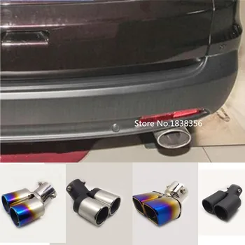 Karšto Honda CRV CR-V 2012 2013 automobilių padengti duslintuvo šildomi pabaigos vamzdžio angos skirti nerūdijančio plieno išmetimo patarimas uodega 1pcs