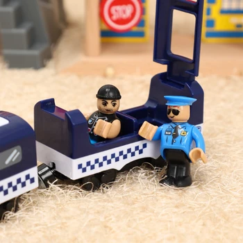 Karšto Naujas Žaislas Stebėti Elektrinio Traukinio Vaikų kelyje su Garso Elektros Magnetinių Traukinių Suderinama su Brio Medinis takelis