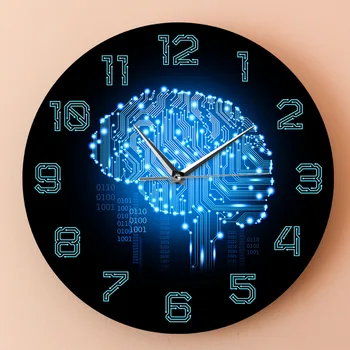Karšto pardavimo grandinės smegenų skaitmeninis sieninis laikrodis Europos sienos žiūrėti paprasta kambarį laikrodis asmeninį apdailos laikrodis