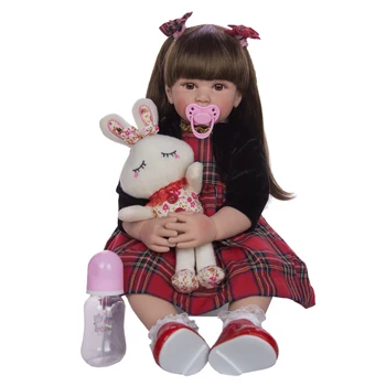 KEIUMI Didmeninė Reborn Baby Lėlės 60 cm Silikono Vinilo Realus Boneca Atgimsta Menina Vaikams Gimtadienio, Kalėdų Dovanos