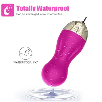 Kelnaitės kulka vibratorius klitorio stimuliatorius atsparus Vandeniui seksualinės Vibracijos meilės kiaušinių plug Suaugusiųjų sekso žaislai, žaidimai porą mašina 18