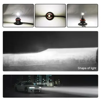 KINGSOFE Automobilio LED Žibintų Lemputės Šviesos Hi/Lo Pluošto Komplektas HID 6000K Balta H1 H4 H7, H11 9005 9006 9012 Universalus Auto Priedai
