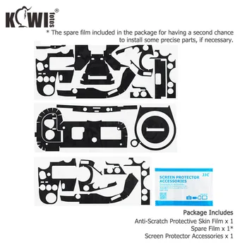 Kiwifotos Anti-Scratch Kamera Kūno Odą Padengti Raštas Filmas Panasonic Lumix S1 S1R 3M Lipdukas Juodas Šešėlis