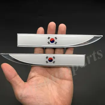 Korėja Korėjos Vėliavos Automobilį Auto Sparno Pusėje Auto Emblema Ženklelio Lipdukai Lipdukas