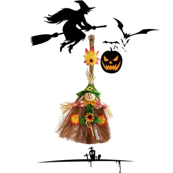 Kūrybos Helovinas Dress Up Witcher Šluota Ragana Šluota Burtininkas Dekoro Kalėdų Šventė Namuose Namas Medyje Kabo Didmeninės